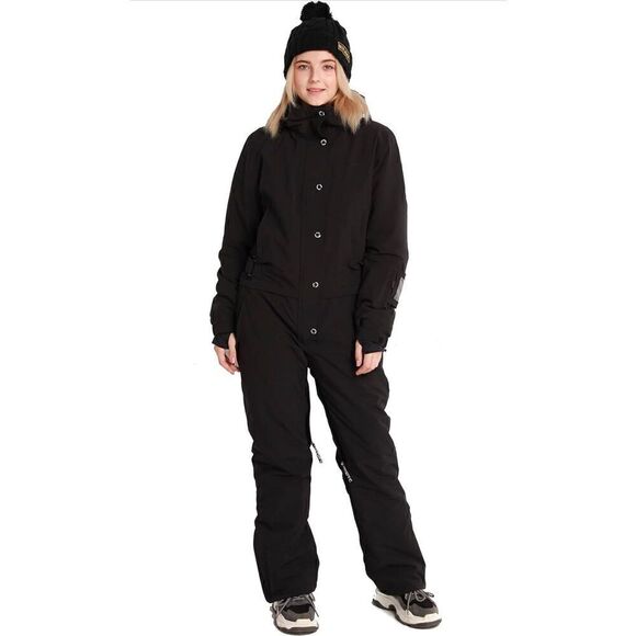 Blue Magic Women's One-piece 3XL Winter Snowsuit Coveralls Waterproof Black NWT - Picture 1 of 4